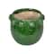 Hello Honey® 10.5" Green Raised Dots Terra Cotta Planter